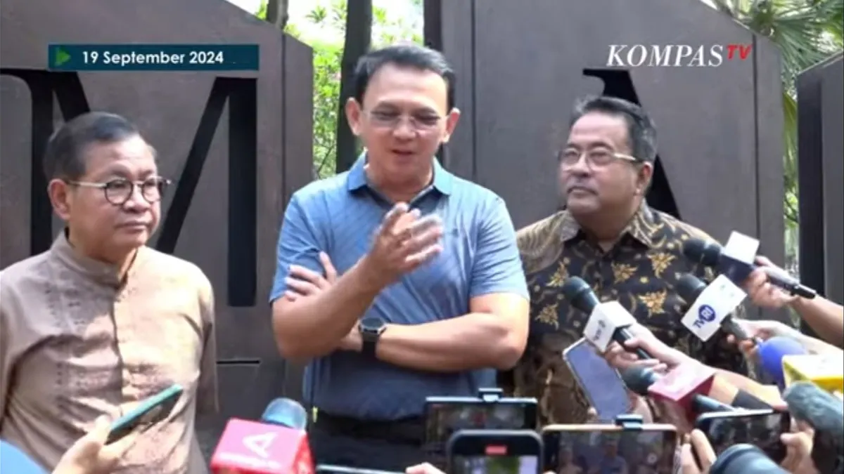 Pasangan Pramono Anung-Rano Karno temui Ahok 