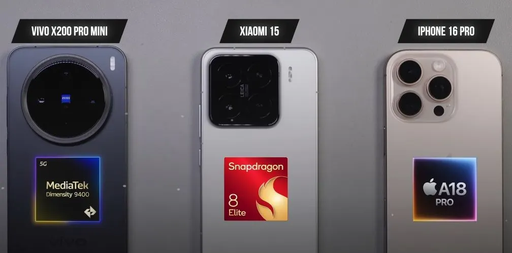 Membandingkan chipset terkuat dan tertangguh dari smarphone flagship Vivo X200 Pro Mini, Xiaomi 15, dan iPhone 15 merupakan hal yang menarik.