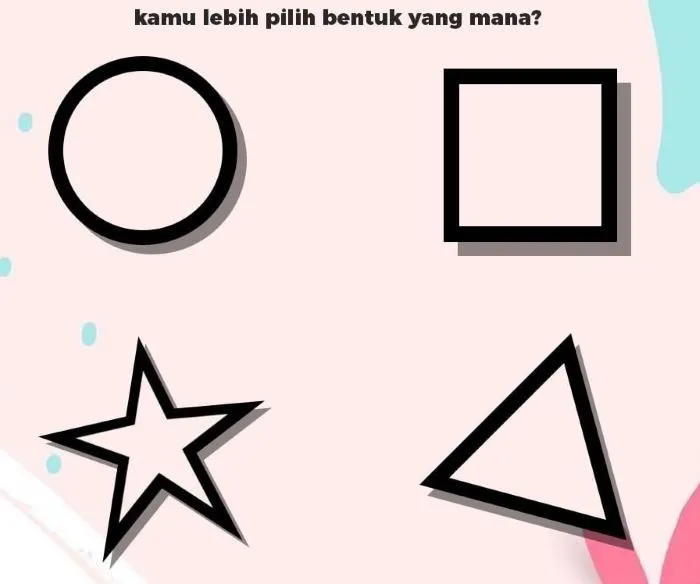 Kamu optimis atau pesimis, buktikan setelah memilih satu bentuk geometris