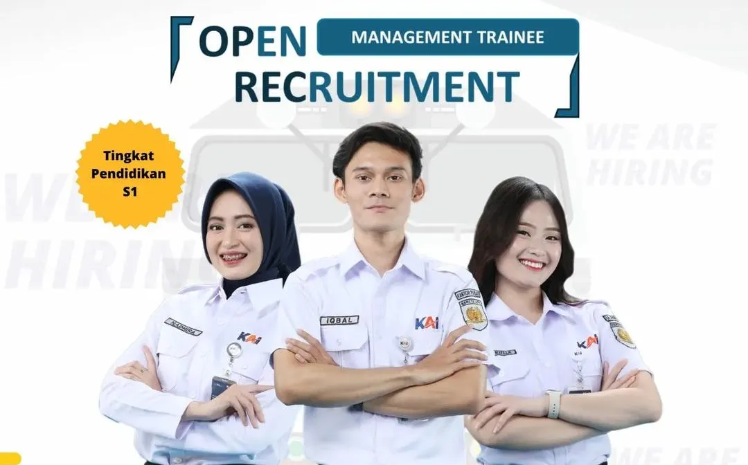 PT Kereta Api Indonesia (Persero) membuka kesempatan bagi para pencari kerja yang berminat untuk bergabung sebagai Management Trainee.