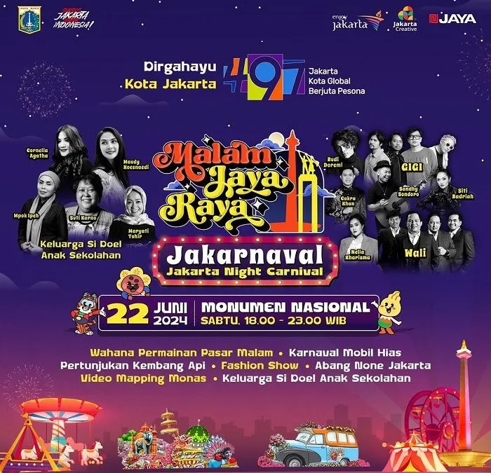 Hiburan memperingati HUT Jakarta 2024 ke-497