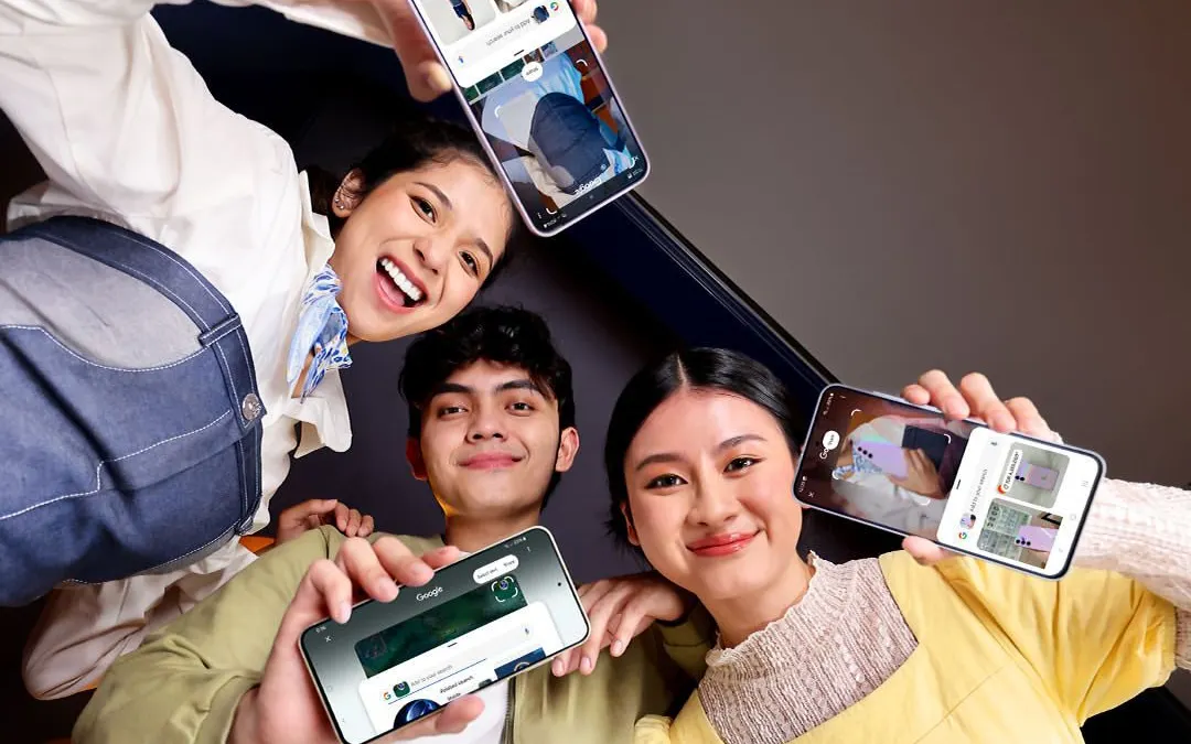 Illustrasi. 15 hp samsung di kelas menengah