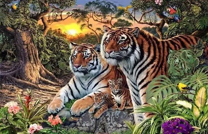 Tes Ilusi Optik: Jika Kamu Jenius Coba Temukan 16 Wajah Harimau di Hutan dan Jawab Cepat dalam 21 Detik