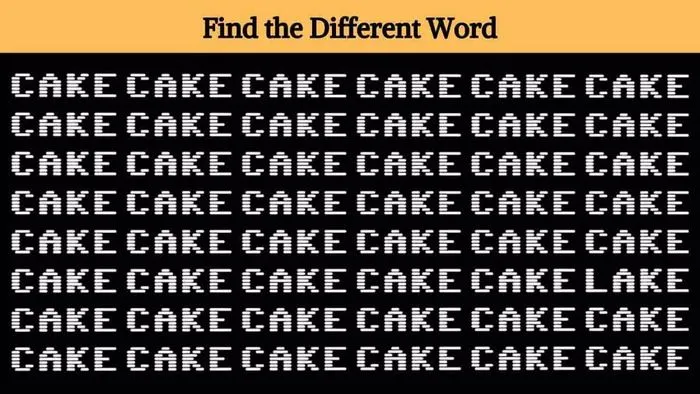 Tes Ilusi Optik: Selain Kata 'Cake' Ada Kata Tersembuyi pada Gambar Loh, Yakin Punya Penglihatan Setajam Elang?