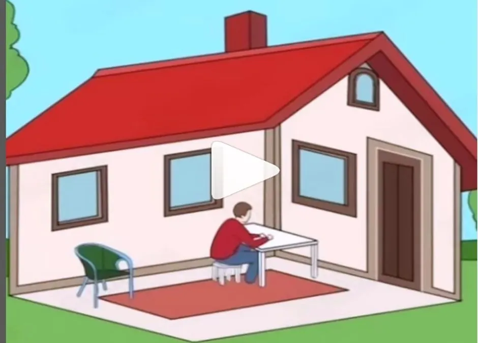Tes kepribadian yang menggunakan gambar ada bermacam-macam jenisnya. Salah satunya adalah tes seorang pria berada di dalam atau luar rumah.