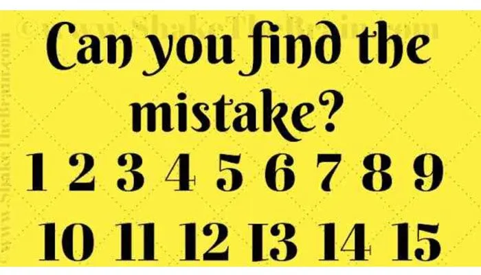 Tes IQ: Coba Temukan Kesalahan Deret Angka pada Puzzle Gambar dalam 15 Detik!
