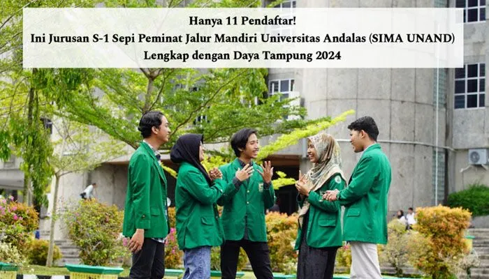 Daftar Jurusan S-1 Sepi Peminat Jalur Mandiri Universitas Andalas (SIMA UNAND)
