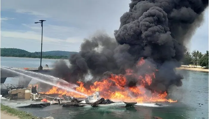 Calon Gubernur Maluku Utara, Benny Laos Dalam Insiden Kebakaran Speedboat