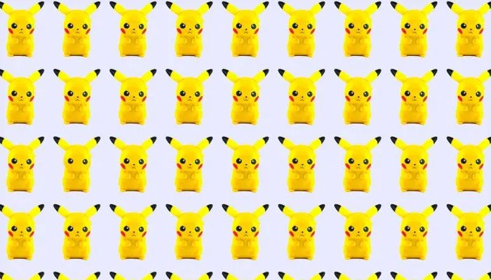 Tes Penglihatan:Coba Temukan Satu Pikachu yang Berbeda pada Gambar Ini.