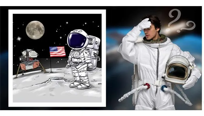 Tes IQ: Coba Temukan Kesalahan Apa yang Ada Pada Gambar Astronot dan Bulan dalam 11 Detik