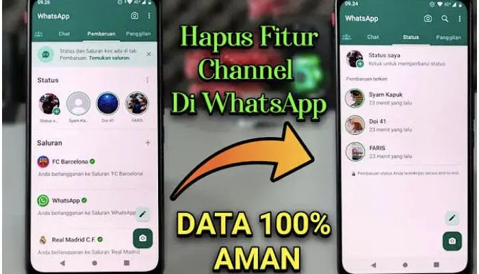 Cara Mudah Menghilangkan Saluran di WhatsApp