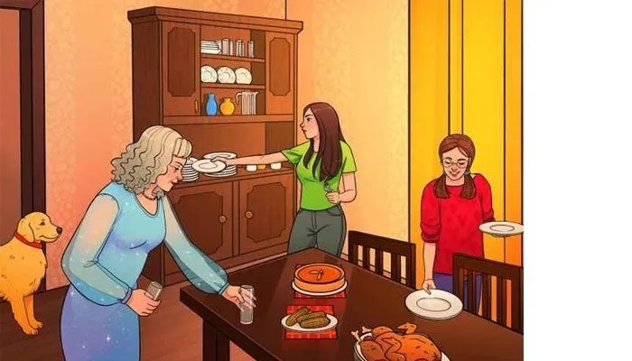 Soal Tes IQ: Apa yang Janggal pada Situasi Ruang Makan pada Gambar?