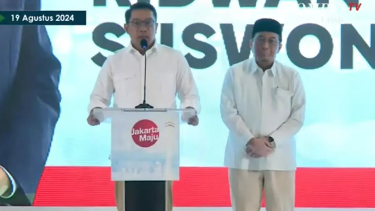 Pasangan Cagub-Cawagub DKI Jakarta 2024, Ridwan Kamil-Suswono