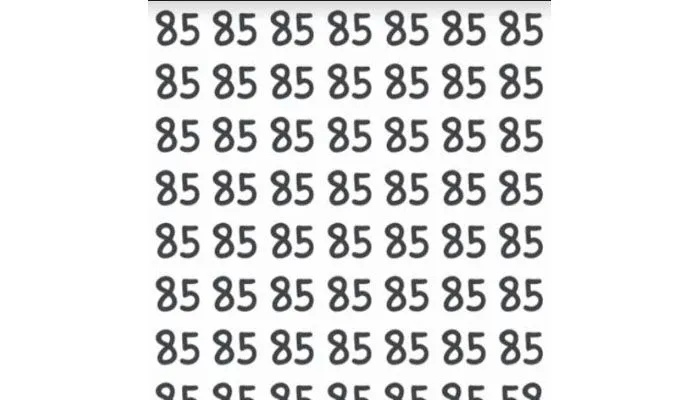 Tes IQ: Coba Temukan Angka yang Janggal dari Deretan 85 dalam 5 Detik!