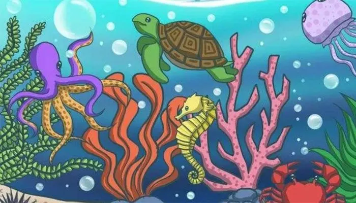 Tes Penglihatan: Coba Temukan Ikan Diantara Hewan Laut Ini