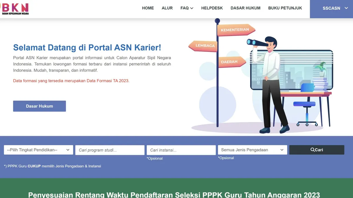 Cara Cek Formasi CPNS 2024 Lewat Online