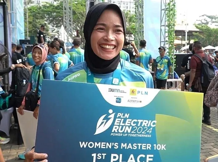 Waliyanti, Juara 1 kategori master jarak 10K Wanita berharap keseruan ajang PLN Electric Run 2024 akan berlanjut pada tahun selanjutnya.