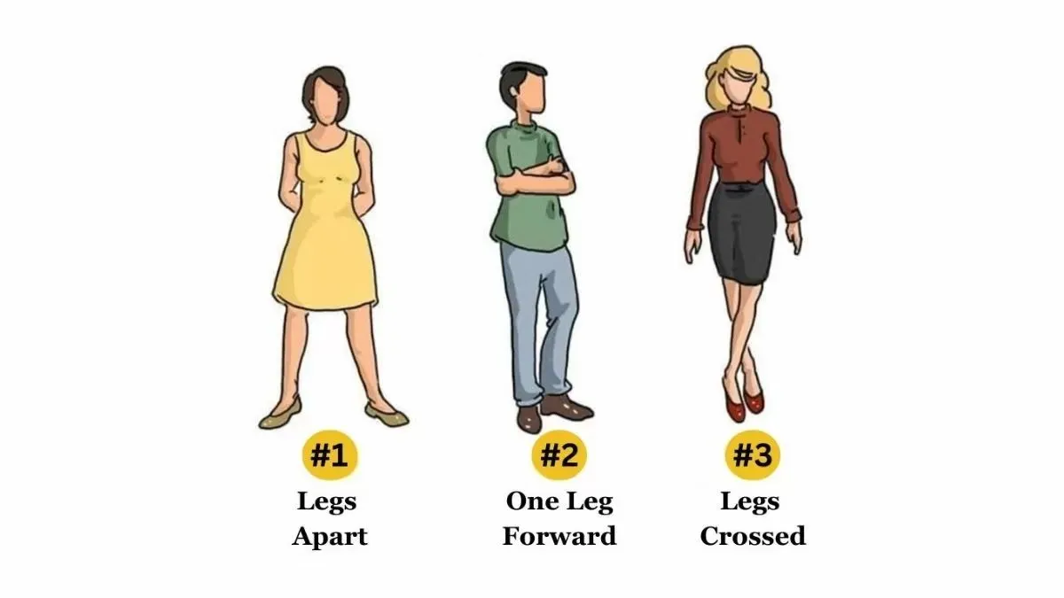 Yuk, bahasa tubuh yang menarik ini dan ungkap apa yang gaya berdiri kamu, entah itu kaki terbuka, satu kaki ke depan, atau bersilang.