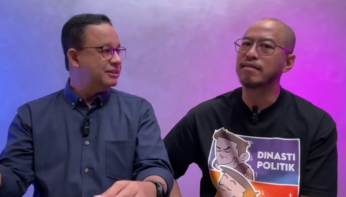 Anies Baswedan dan Pandji Pragiwaksono