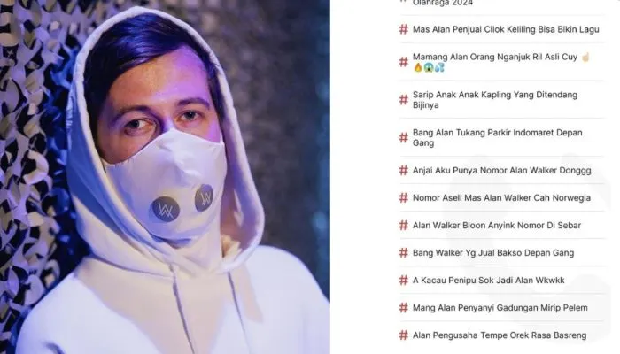 Viral! Deretan Nama Alan Walker di Get Contact Setelah Share Nomor WhatsApp Indonesianya