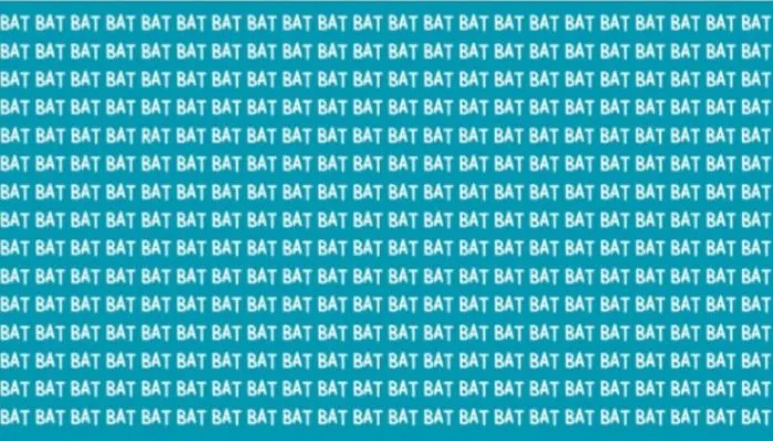 Tes Asah Otak: Temukan Kata RAT di Antara BAT dalam Waktu 17 Detik, Temukan Jawabannya Sekarang!