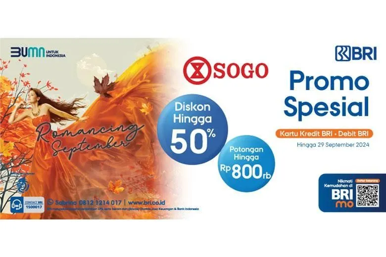 Promo Spesial dari BRI di Sogo Department Store. (Dok. BRI)
