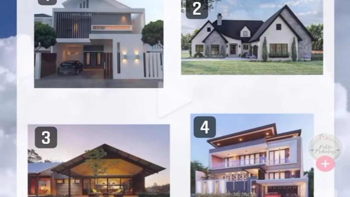 Pilih rumah impian yang mana, akan ungkap karakter asli