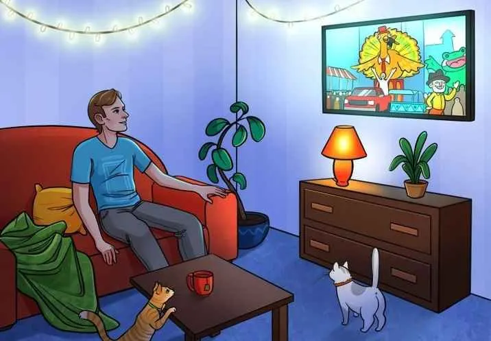 Tes IQ: Jika Kamu Benar-benar Jenius, Temukan Kesalahan pada Gambar Pria Bersantai di Ruang Keluarga dalam Waktu 5 Detik!
