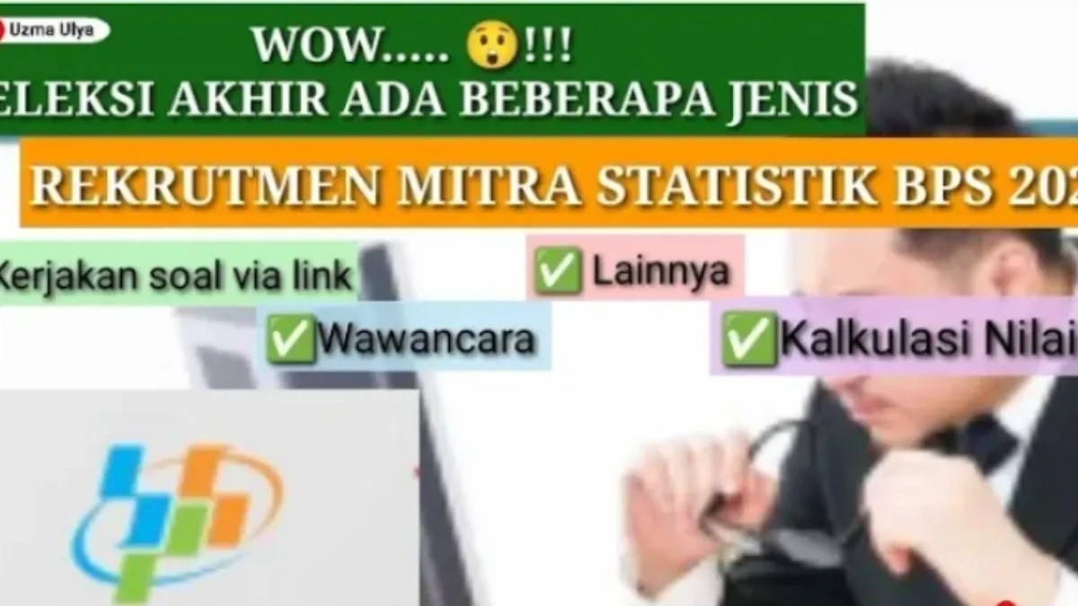 Rekrutmen Calon Mitra Statistik 2025: Ini Jenis-jenis Kebijakan yang Dilakukan Badan Pusat Statistik