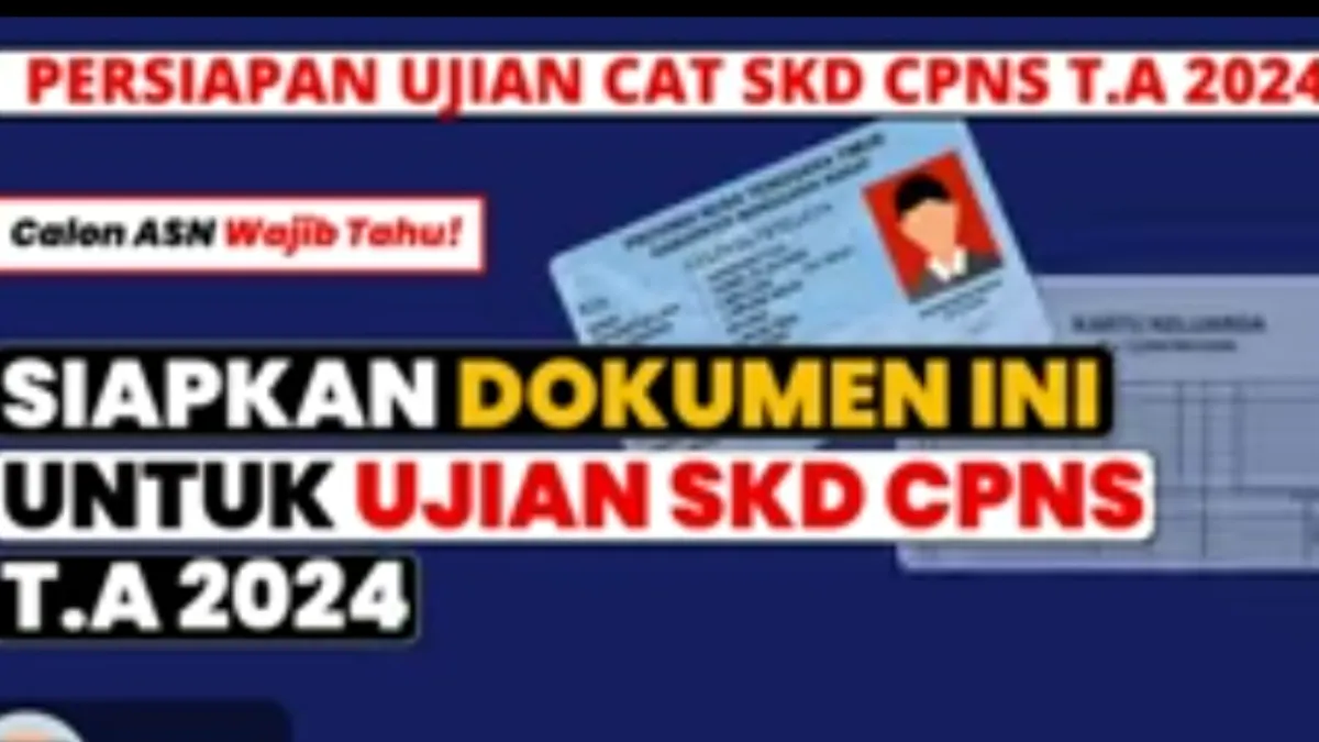 Salah satu peraturan yang perlu diikuti oleh masing-masing peserta sebelum mengikuti tes SKD CASN adalah membawa dokumen wajib.