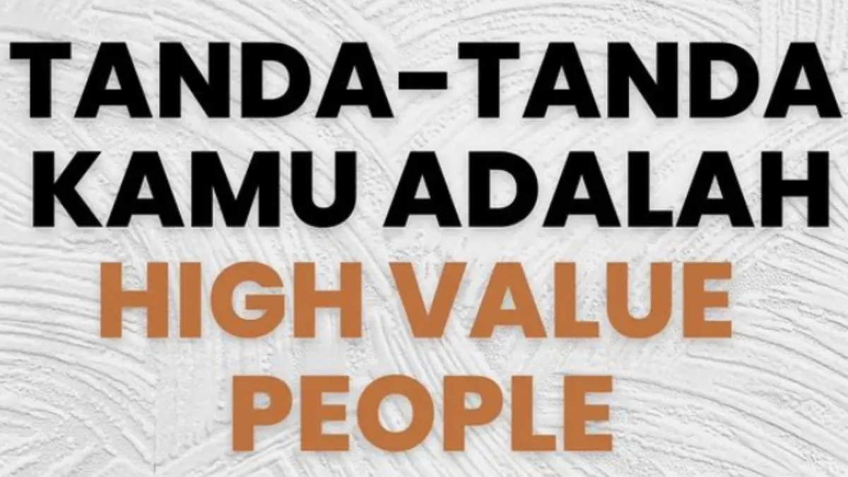 Ilustrasi High Value People