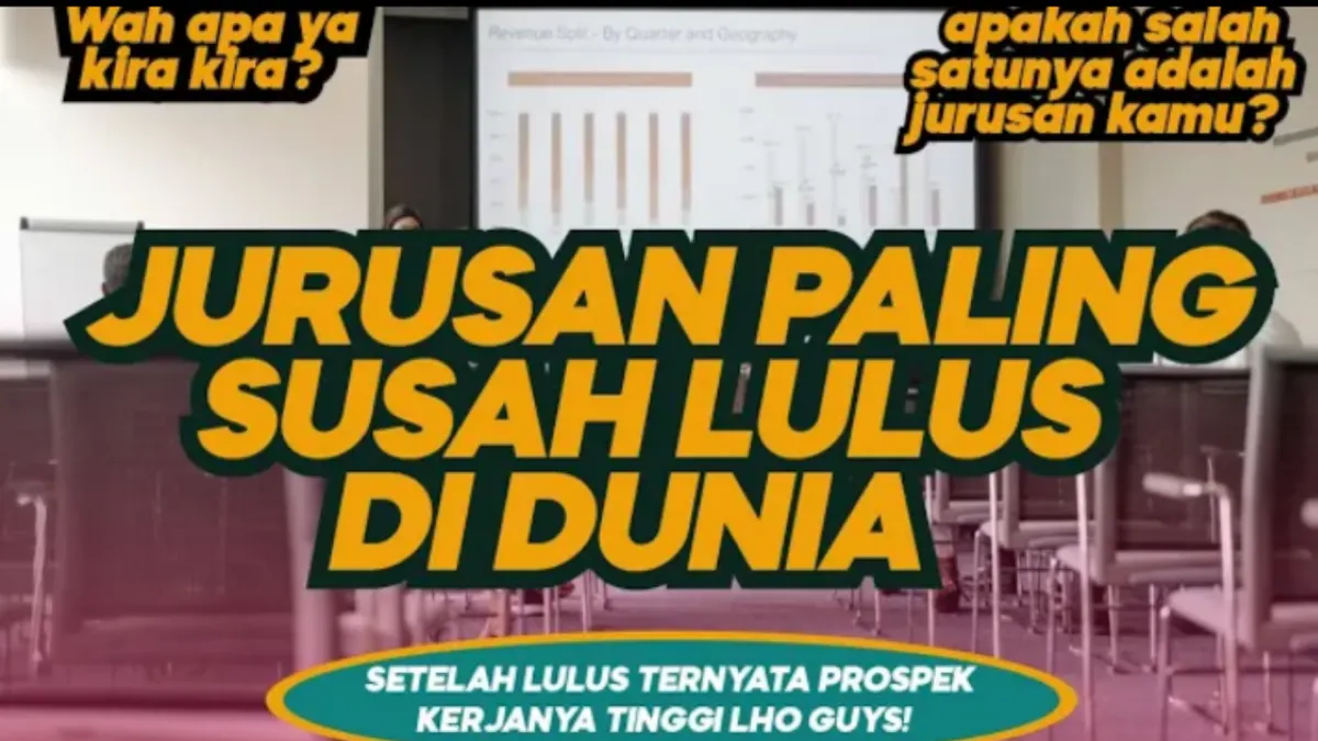 Ilustrasi Jurusan Kuliah Paling Susah Lulus di Dunia