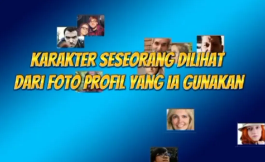 Ilustrasi Karakter Seseorang Dilihat dari Foto Profil