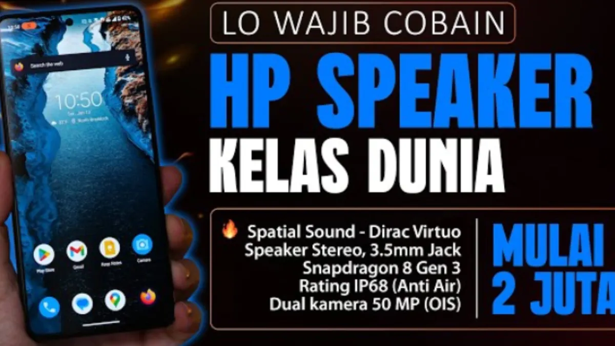 Illustrasi. 5 hp dengan speaker terbaik 