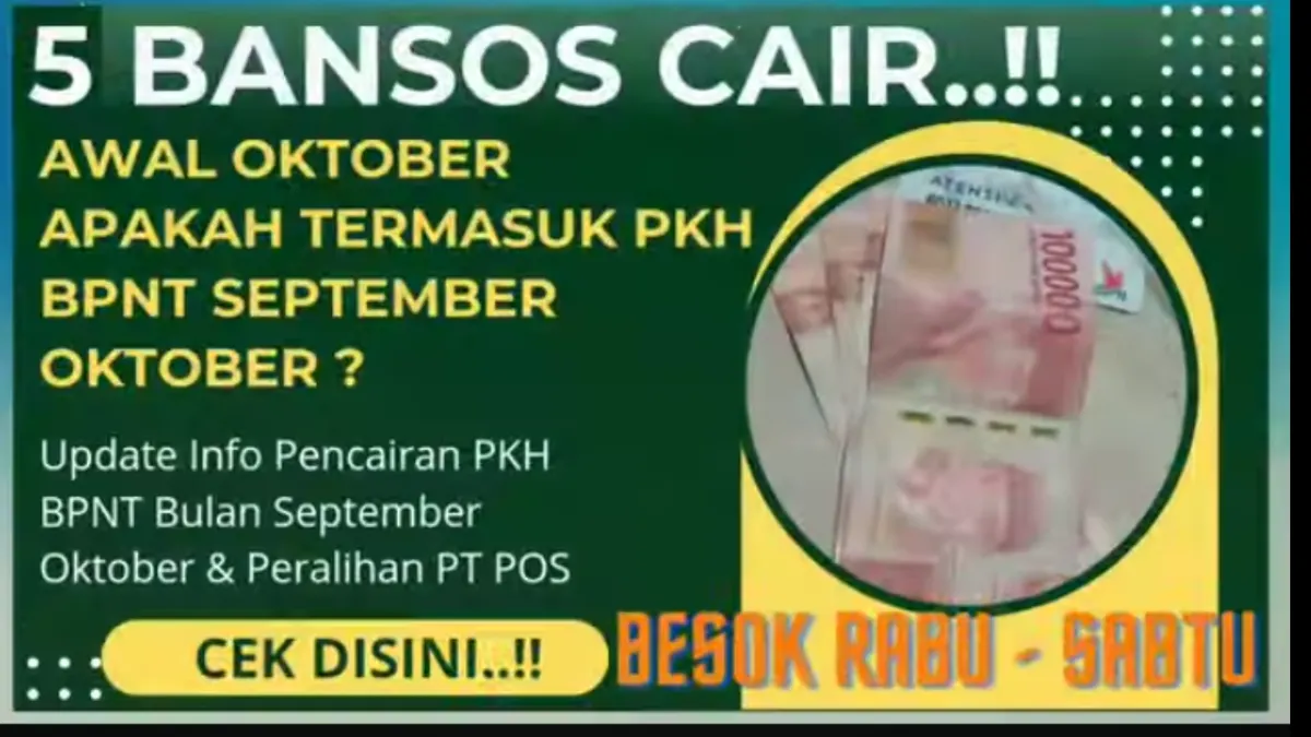 Sebagai referensi bagi para KPM, berikut ini adalah daftar jenis bantuan sosial yang kembali disalurkan di pekan pertama Oktober.