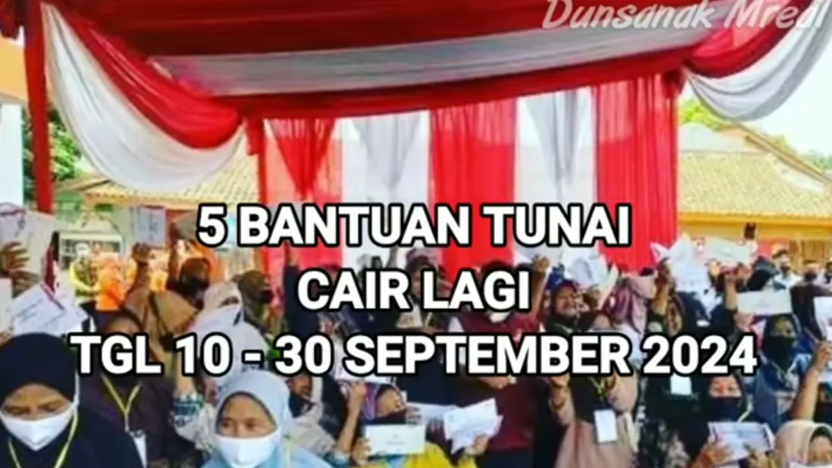 Ilustrasi para keluarga penerima manfaat atau KPM bantuan sosial yang disalurkan hingga akhir September 2024.