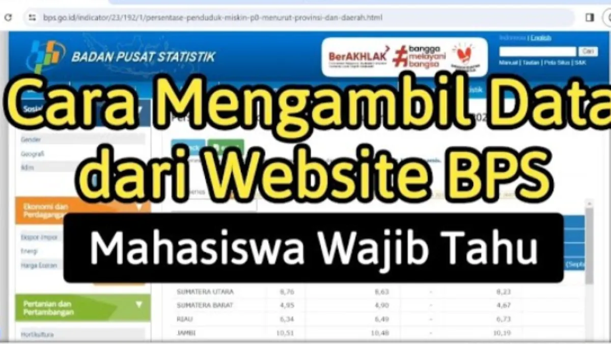 Menjadi salah satu instansi pemerintah, Badan Pusat Statistik memiliki tugas untuk mengumpulkan berbagai jenis data statistik.