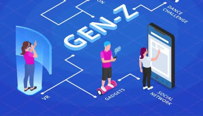 Ilustrasi Gen Z tumbuh dalam kemajuan teknologi mengapa disebut paling lemah