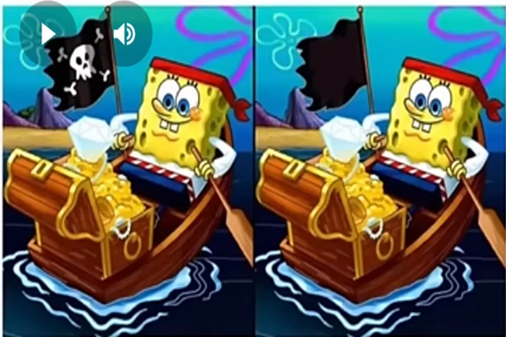 Tes Penglihatan: Bisakah Kamu Menemukan 1 Perbedaan di Gambar Spongebob Squarepants