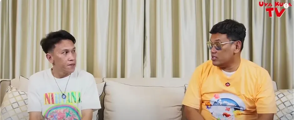 Teman Vina dan Eky, Fransiskus Marbun (kiri) Bersama Uya Kuya.