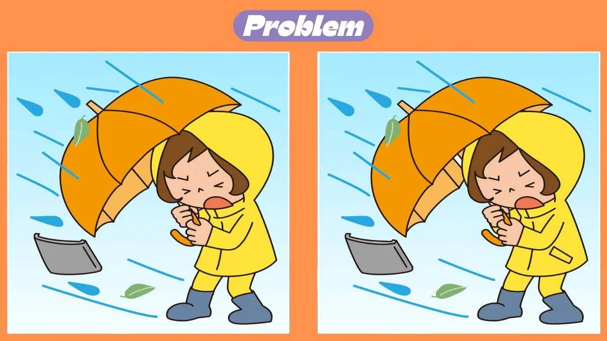 Tes Penglihatan: Cek Seberapa Baik Konsentrasi Kamu, Coba Temukan 3 Perbedaan pada Anak yang Sedang Kehujanan Ini