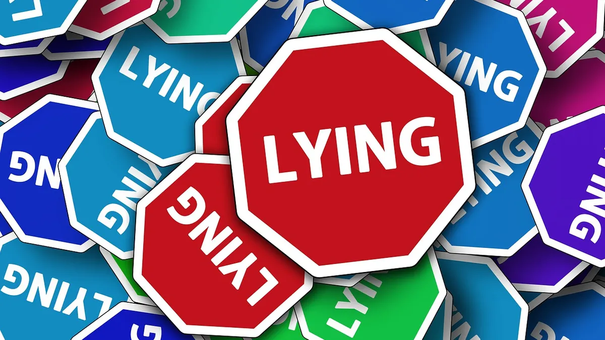Ilustrasi Lying atau Berbohong