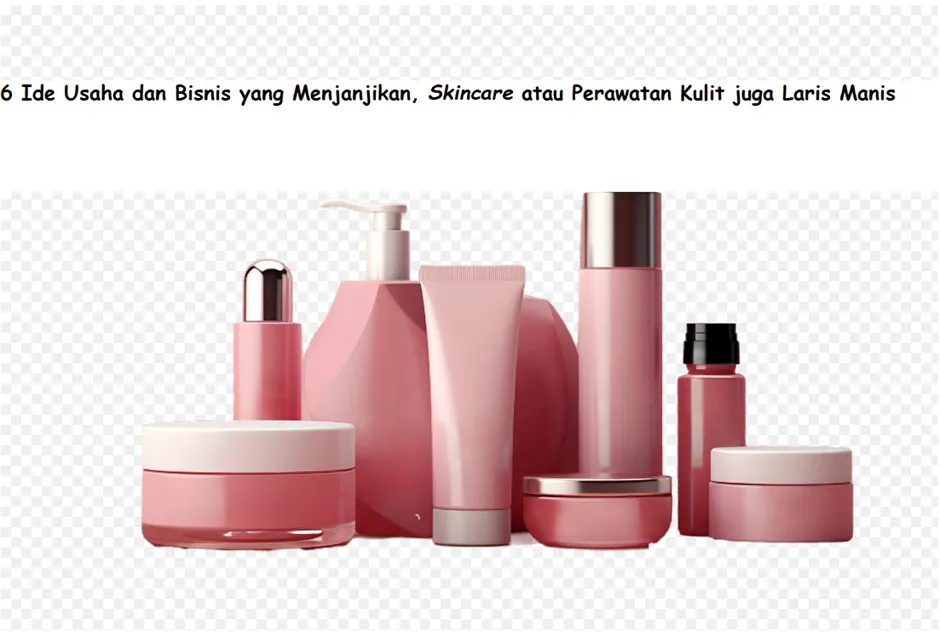 Saat ini usaha atau bisnis skincare dan perawatan kulit sedang laris manis sejak mulai muncul tren kecantikan dari Korea dan Jepang.