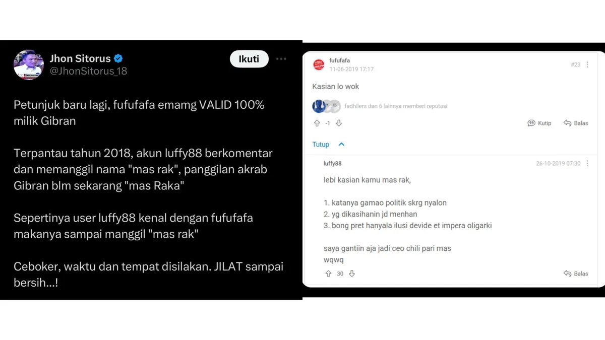 Akun fufufafa terus menjadi sorotan, cuitan 2019 bikin geleng kepala