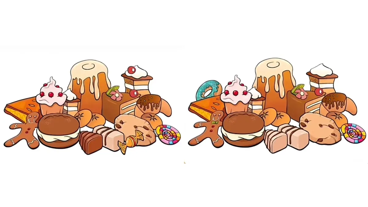 Tes Penglihatan: Temukan 5 Perbedaan di Gambar Kue Lezat untuk Buktikan Seberapa Baik Kemampuan Mata dan Konsentrasimu!