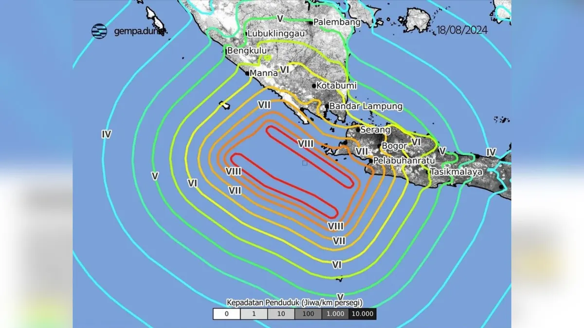 Cek Deretan Wilayah Potensi Gempa Megathrust