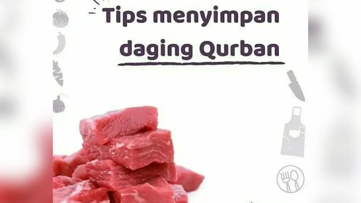 Tips Simpan Daging Qurban yang Benar