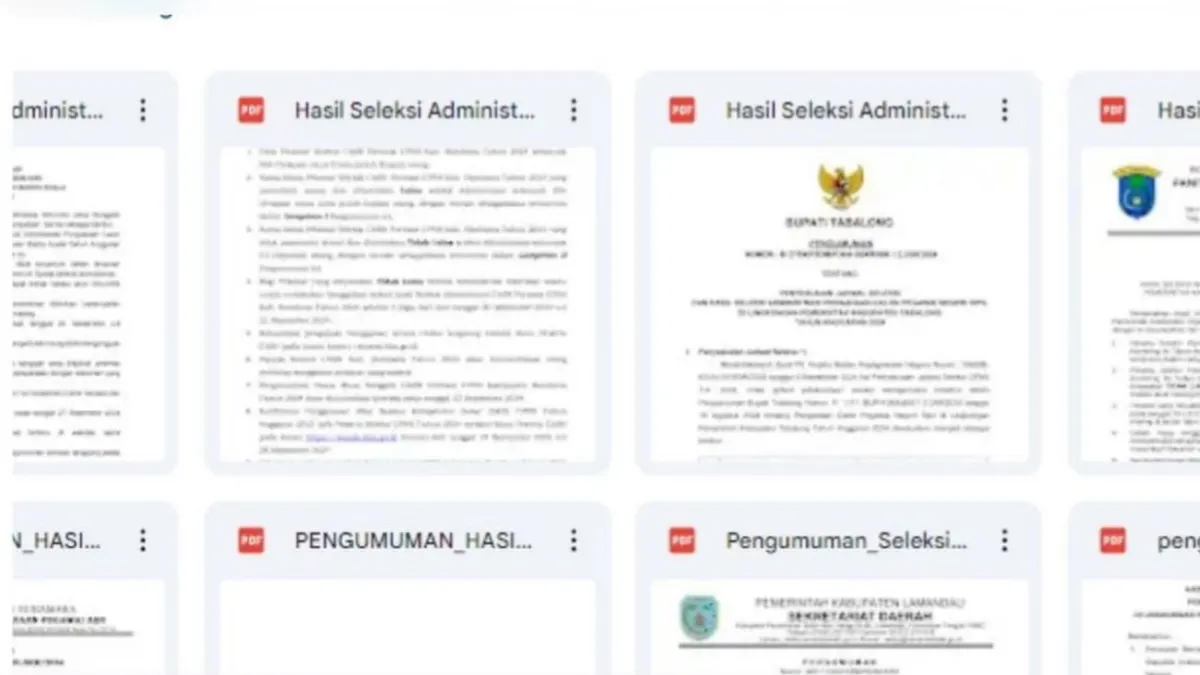 Di hari terakhir pengumuman seleksi administrasi CPNS 2024 ini sudah ada 50 instansi pusat dan daerah yang sudah mengumumkan hasilnya.
