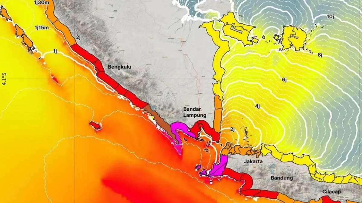 Ilustrasi Gempa Megathrust