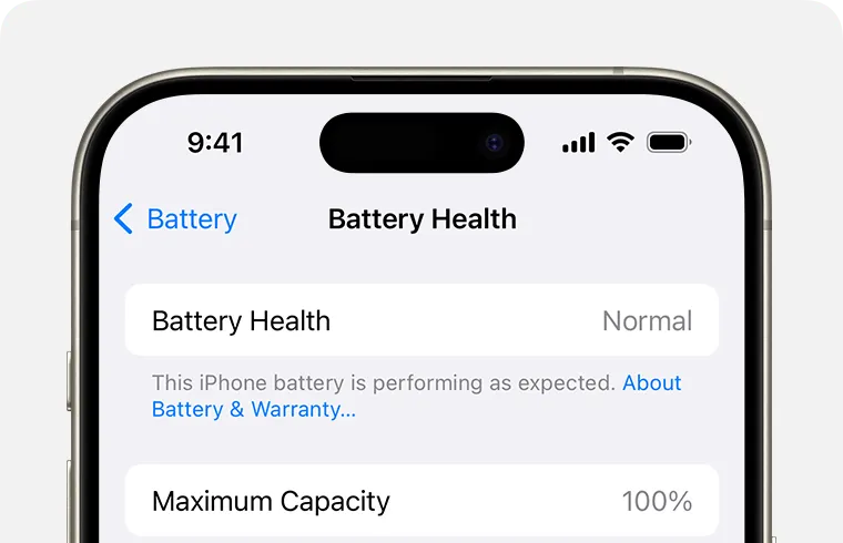 Baterry Health iPhone
